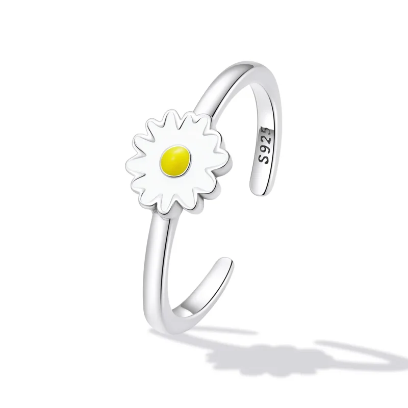 (imagine pentru) Pandora Style Little Daisy Open Ring - SCR811 - Vizualizare 2