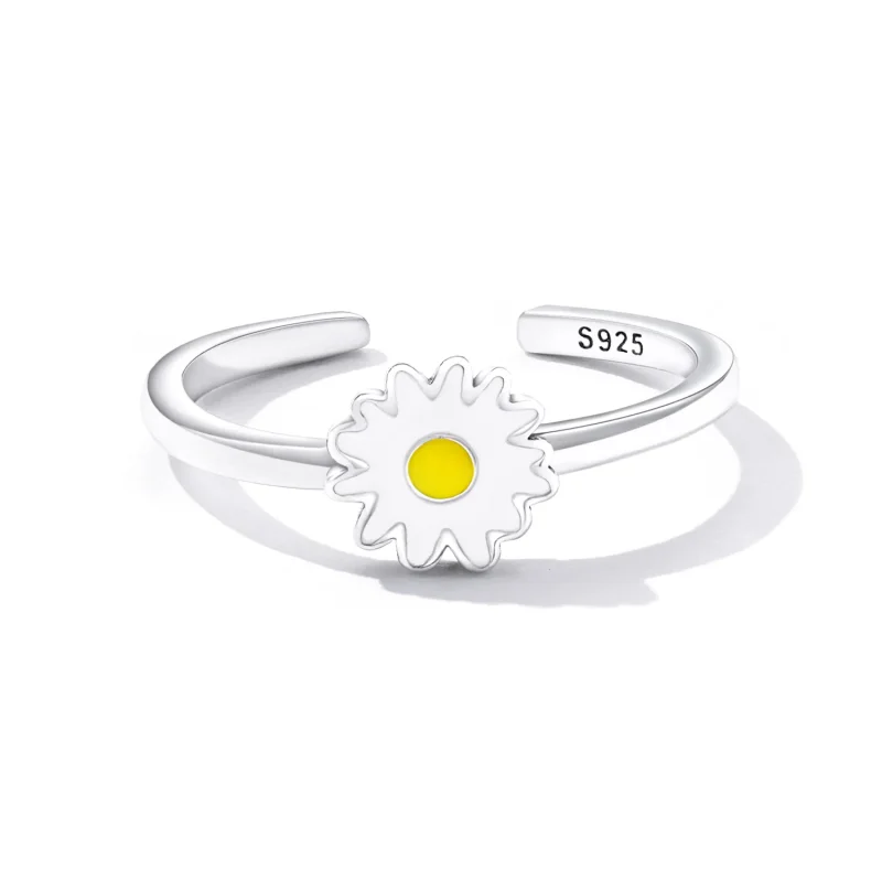 (imagine pentru) Pandora Style Little Daisy Open Ring - SCR811 - Vizualizare 4