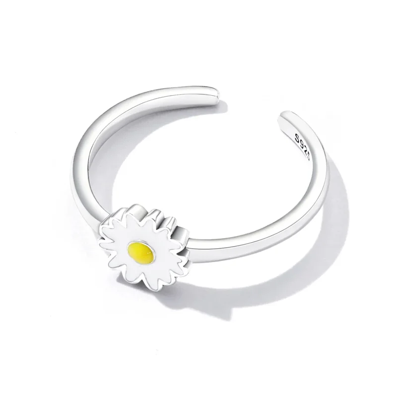 (imagine pentru) Pandora Style Little Daisy Open Ring - SCR811 - Vizualizare 5