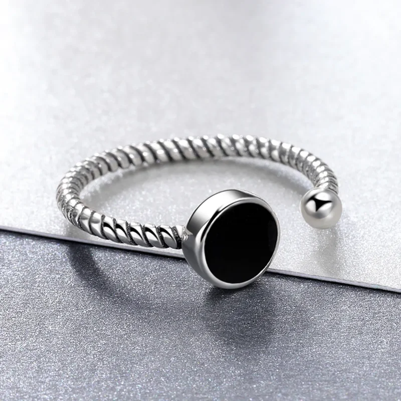 (imagine pentru) Pandora Style Modern Geometry Open Ring - VSR157 - Vizualizare 4