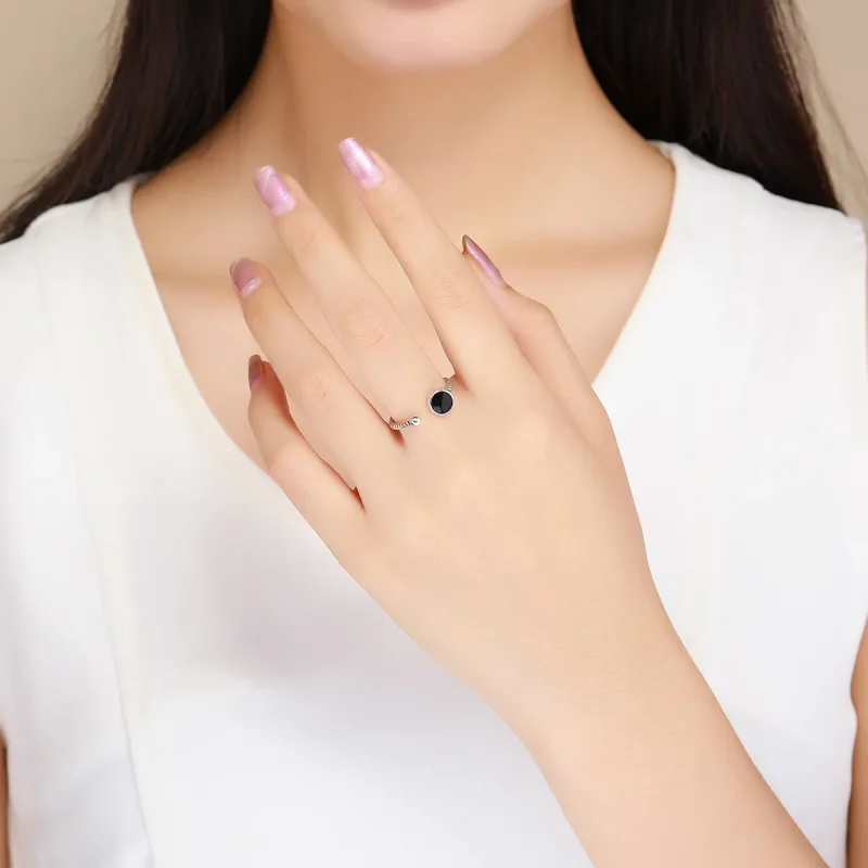 (imagine pentru) Pandora Style Modern Geometry Open Ring - VSR157 - Vizualizare 5