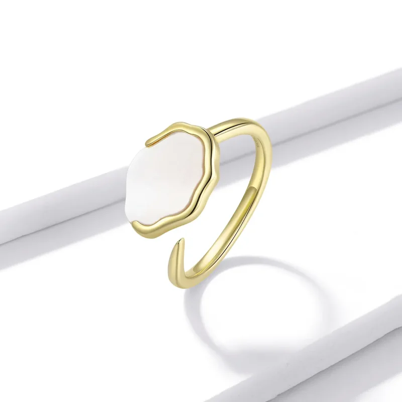 (imagine pentru) Pandora Style Rainbow Mother of Pearl Open Ring - BSR174 - Vizualizare 2