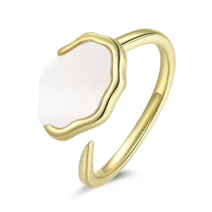 (imagine pentru) Pandora Style Rainbow Mother of Pearl Open Ring - BSR174