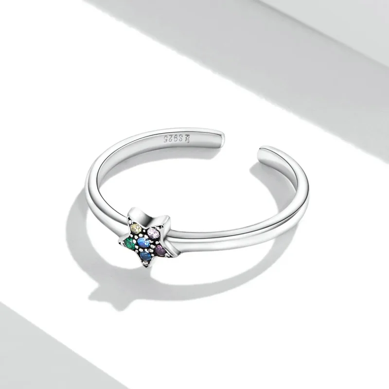(imagine pentru) Pandora Style Shine Star Open Ring - SCR777 - Vizualizare 3