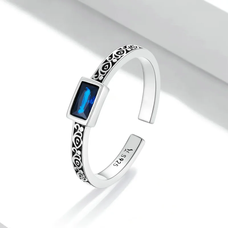 (imagine pentru) Stil Pandora cu model retro - Inel deschis cu zirconiu - SCR768 - Vizualizare 2