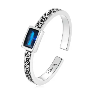 (imagine pentru) Stil Pandora cu model retro - Inel deschis cu zirconiu - SCR768