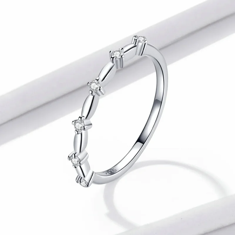 (imagine pentru) Stil Pandora simplu - Inel stele - BSR206-A - Vizualizare 2