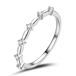 (imagine pentru) Stil Pandora simplu - Inel stele - BSR206-A