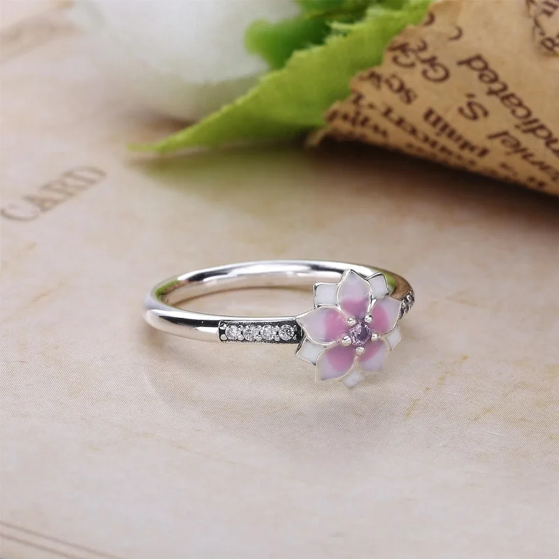 (imagine pentru) Floare de magnolie - 191026PCZ - Inele PANDORA - Vizualizare 3