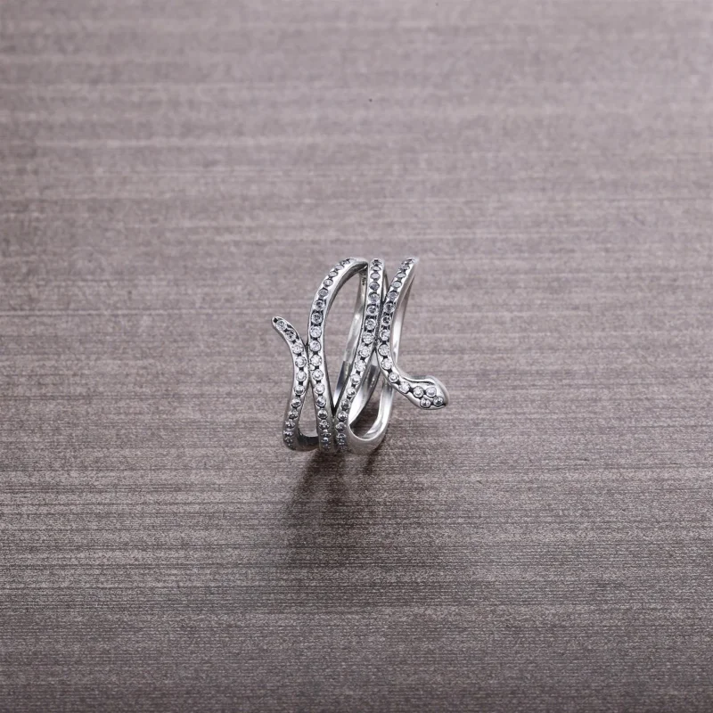 (imagine pentru) Inel cu şarpe din argint 925, cu zirconiu cubic - 190954CZ - Ine - Vizualizare 2