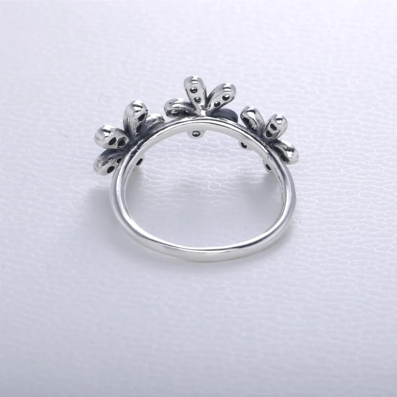 (imagine pentru) Inel cu margarete, din argint 925 cu zirconiu cubic - 190933CZ - - Vizualizare 3