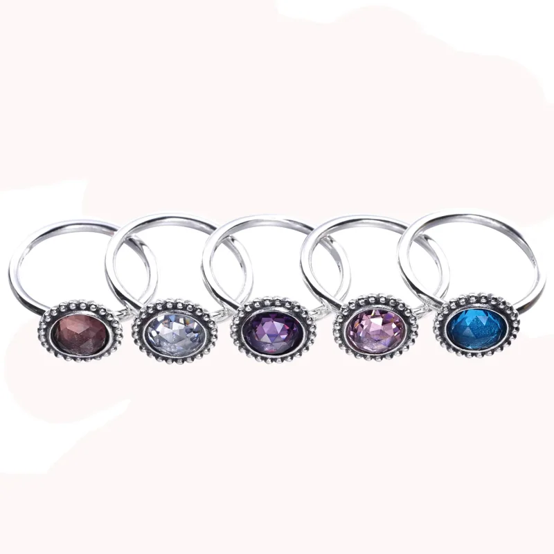(imagine pentru) Inel din argint 925, cu zirconiu cubic roz şi transparent - 1909 - Vizualizare 3