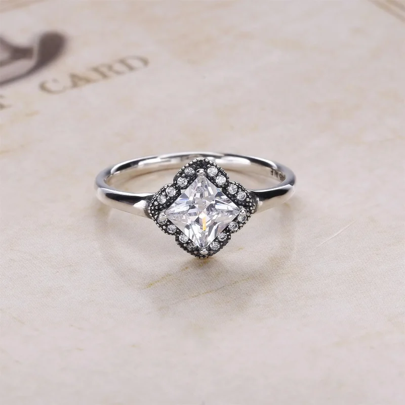 (imagine pentru) Inel din argint 925, cu zirconiu cubic strălucitor - 190966CZ - - Vizualizare 2