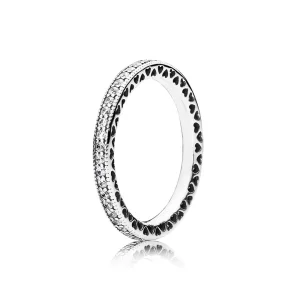 (imagine pentru) Inel din argint 925, cu zirconiu cubic transparent - 190963CZ - 