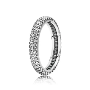 (imagine pentru) Inel din argint cu zirconiu cubic - 190909CZ - Inele PANDORA