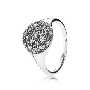 (imagine pentru) Inel din argint cu zirconiu cubic - 190914CZ - Inele PANDORA