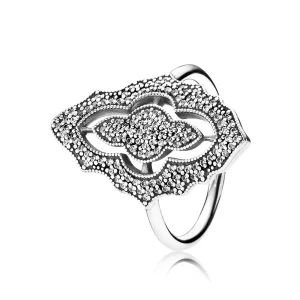 (imagine pentru) Inel din argint cu zirconiu cubic - 190917CZ - Inele PANDORA