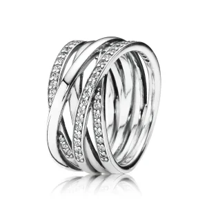 (imagine pentru) Inel din argint cu zirconiu cubic - 190919CZ - Inele PANDORA
