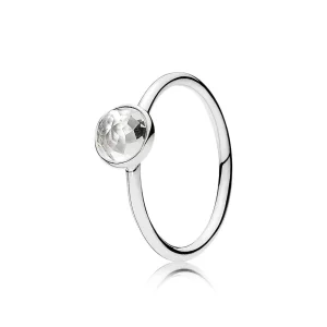 (imagine pentru) Pandantiv PANDORA, Aprilie Droplet Birthstone din argint
