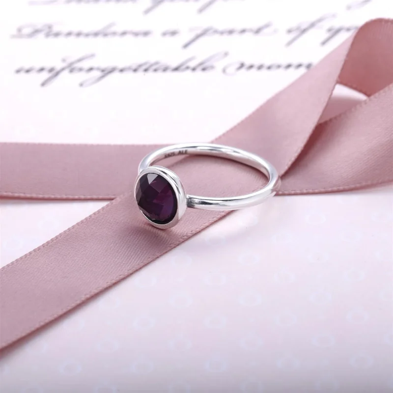(imagine pentru) Pandantiv PANDORA, Februarie droplet Birthstone din argint - Vizualizare 2