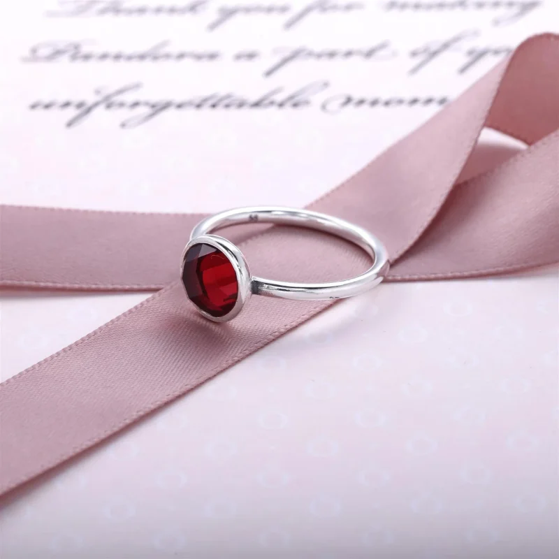(imagine pentru) Pandantiv PANDORA, Iulie droplet Birthstone din argint - Vizualizare 2