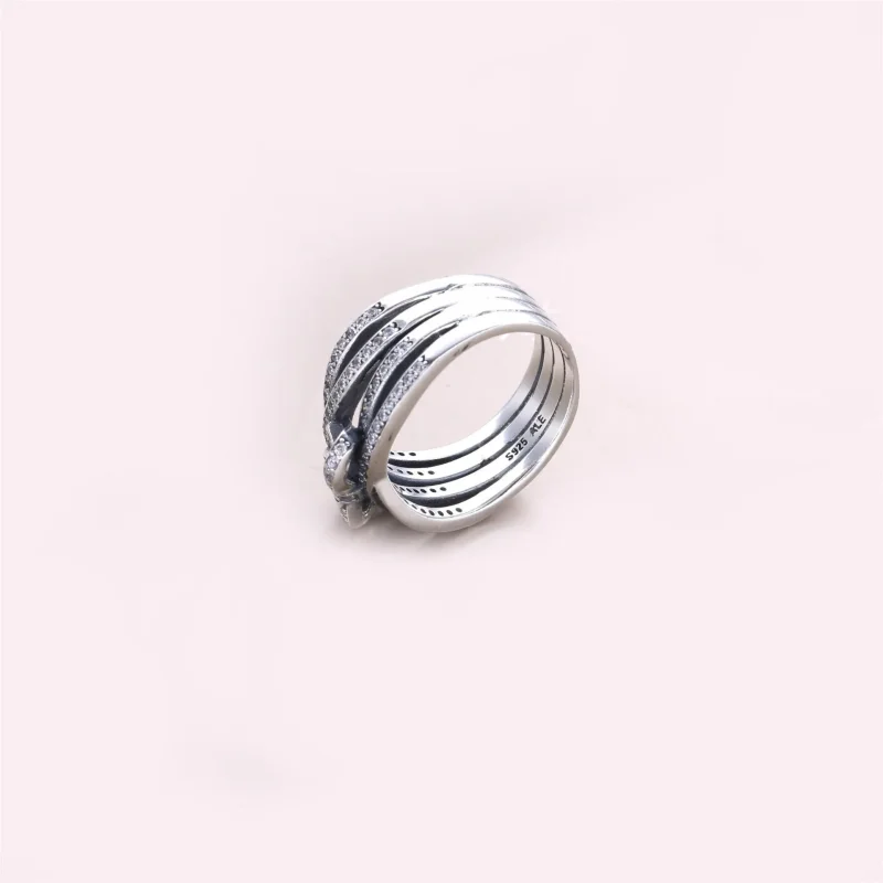 (imagine pentru) Sentimente delicate - 190995CZ - Inele PANDORA - Vizualizare 3