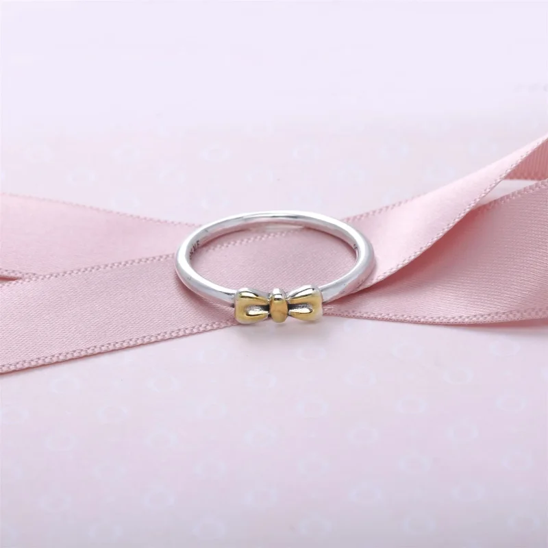 (imagine pentru) Silver ring with bow in 14k - 190972 - Inele PANDORA - Vizualizare 2
