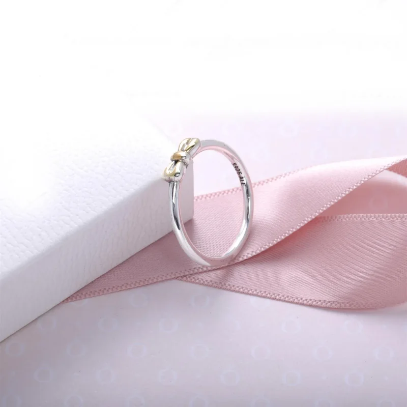 (imagine pentru) Silver ring with bow in 14k - 190972 - Inele PANDORA - Vizualizare 3