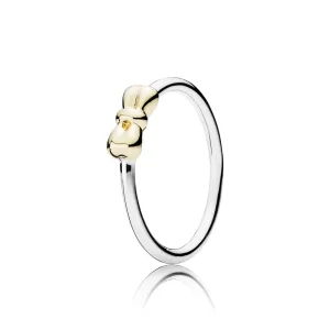 (imagine pentru) Silver ring with bow in 14k - 190972 - Inele PANDORA