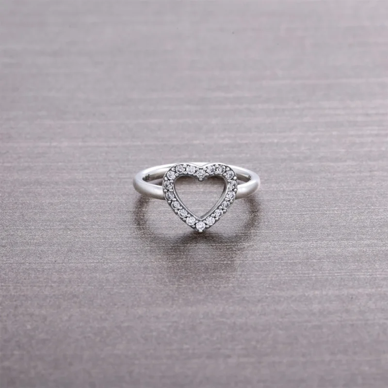 (imagine pentru) Silver ring with cubic zirconia - 190861CZ - Inele PANDORA - Vizualizare 2
