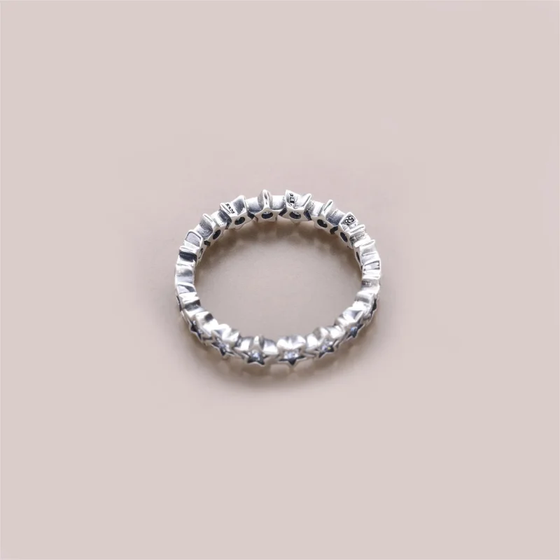 (imagine pentru) Star silver ring with clear cubic zirconia - 190974CZ - Inele PA - Vizualizare 3