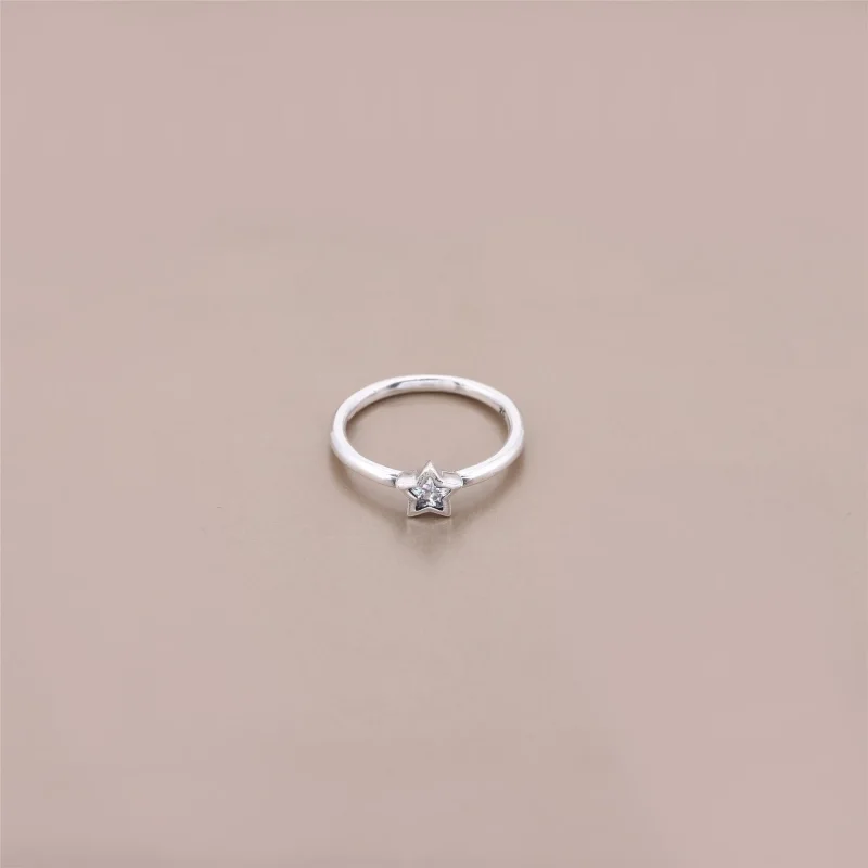 (imagine pentru) Star silver ring with clear cubic zirconia - 190977CZ - Inele PA - Vizualizare 2