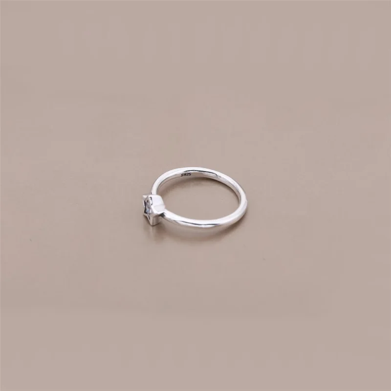(imagine pentru) Star silver ring with clear cubic zirconia - 190977CZ - Inele PA - Vizualizare 3