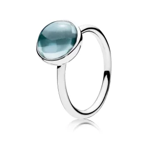 (imagine pentru) Strop poetic albastru acvatic - 190982NAB - Inele PANDORA