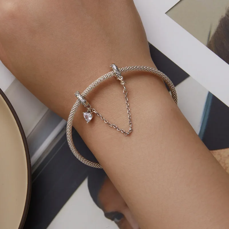 (imagine pentru) Pandora Stil Retro Model Siguranță Lanț - SCC2407 - Vizualizare 5