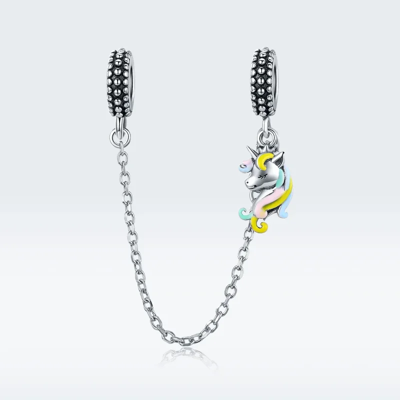 (imagine pentru) Lanț de siguranță Pandora Style Silver Colorful Pony - SCC1571 - Vizualizare 5