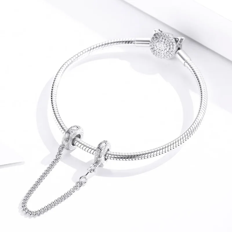 (imagine pentru) Lanț de siguranță Pandora Style Silver Water Wave - SCC1577 - Vizualizare 3