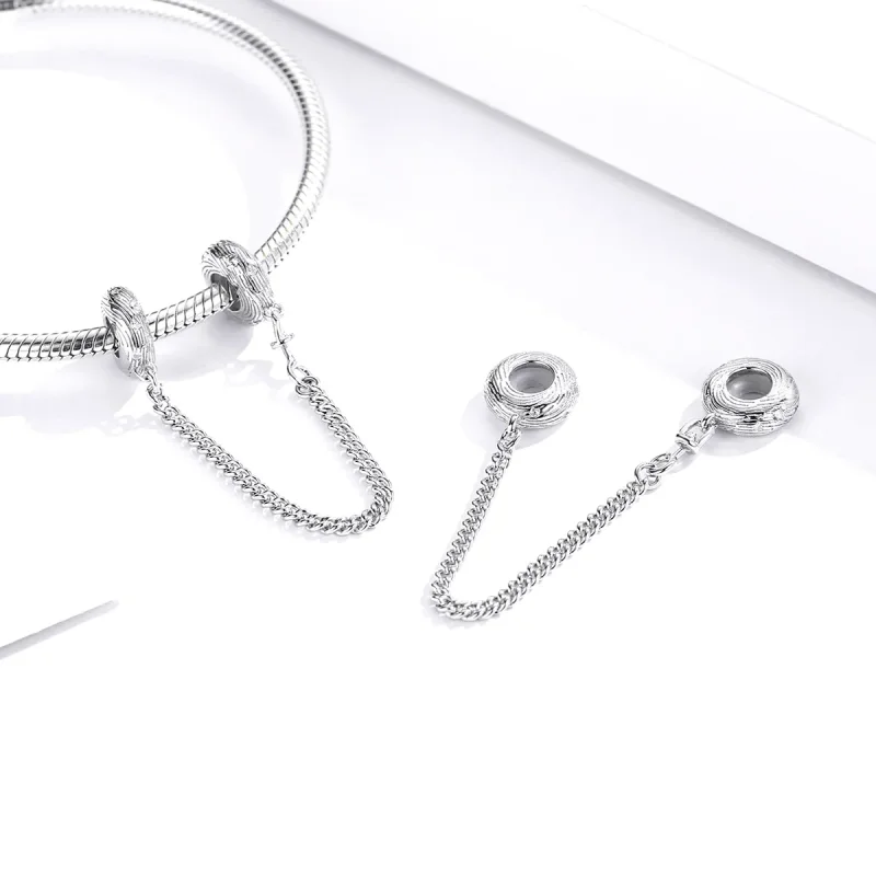 (imagine pentru) Lanț de siguranță Pandora Style Silver Water Wave - SCC1577 - Vizualizare 4