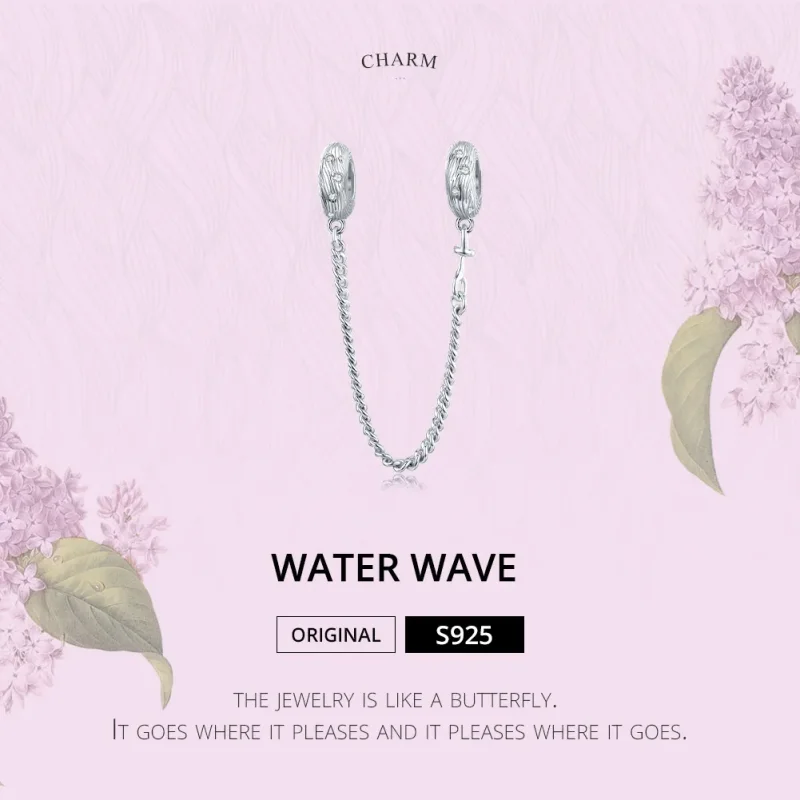 (imagine pentru) Lanț de siguranță Pandora Style Silver Water Wave - SCC1577 - Vizualizare 6