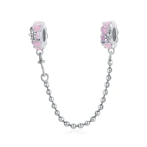 (imagine pentru) Pandora Style Silver Love Daisy Lanț de Siguranță - SCC1799