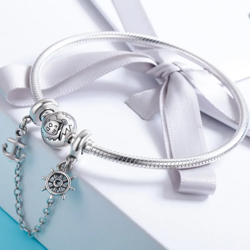 (imagine pentru) Pandora Style Lanț de Siguranță Voyage Argintiu - SCC604 - Vizualizare 4
