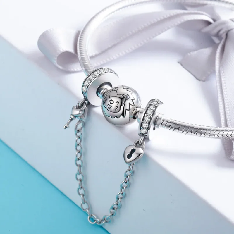 (imagine pentru) Pandora Style Silver Only Love Lanț de Siguranță - SCC606 - Vizualizare 4