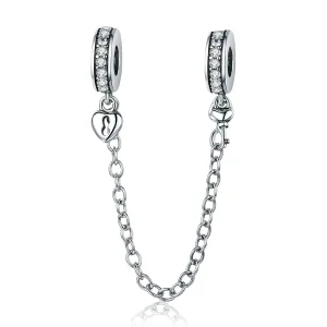 (imagine pentru) Pandora Style Silver Only Love Lanț de Siguranță - SCC606