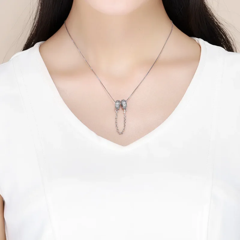 (imagine pentru) Lanț de siguranță Pandora Style Silver Pave - SCC812 - Vizualizare 5