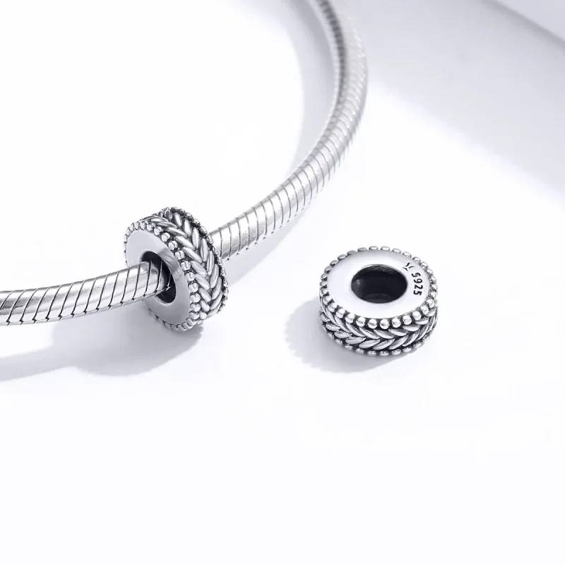 (imagine pentru) Pandora Style Charm Separator cu Spice de Grâu din Argint - SCC1452 - Vizualizare 4