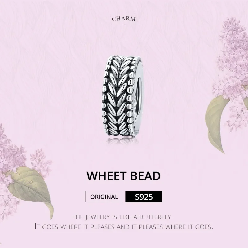 (imagine pentru) Pandora Style Charm Separator cu Spice de Grâu din Argint - SCC1452 - Vizualizare 6