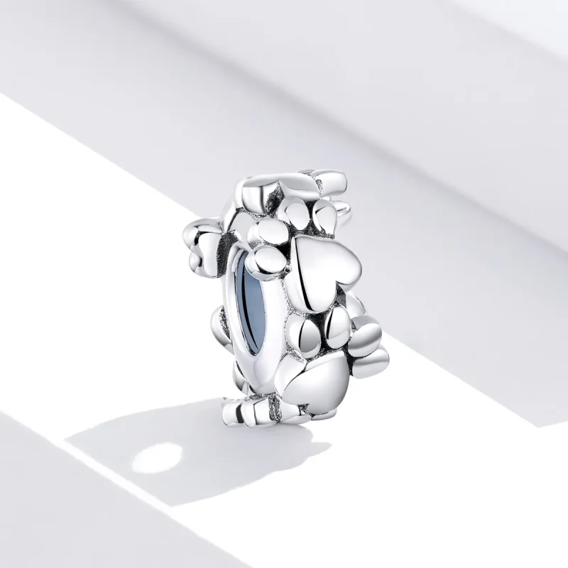 (imagine pentru) Pandora Style Inimioare Spacer de Argint cu Inimi Dulci - SCC1504 - Vizualizare 4