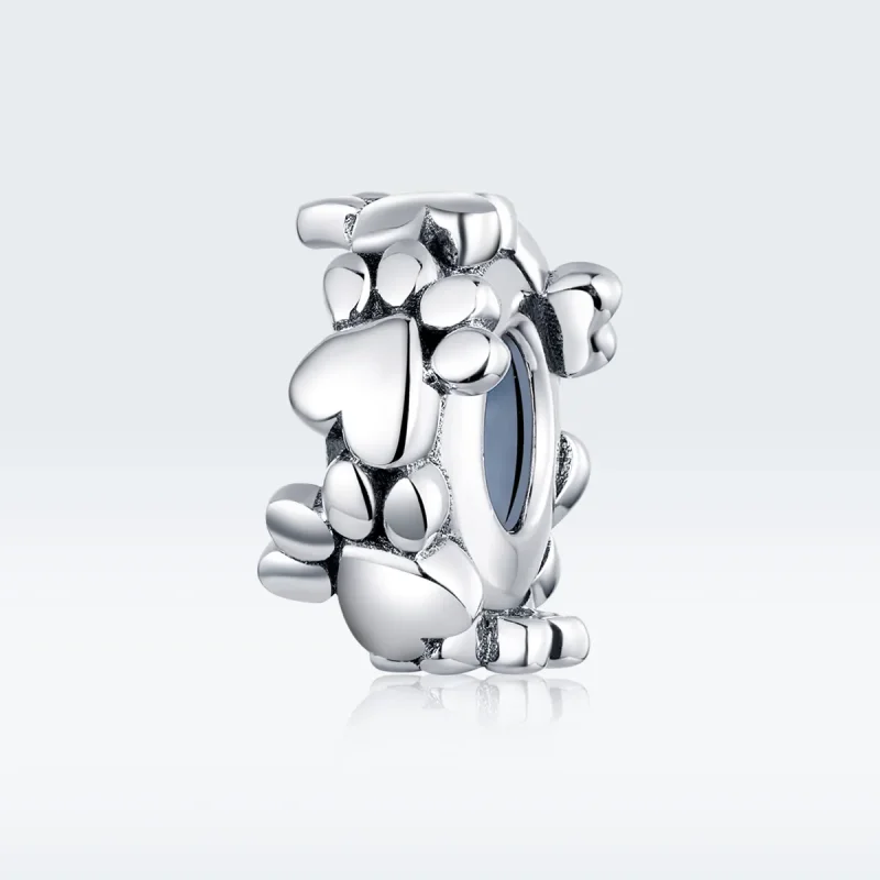 (imagine pentru) Pandora Style Inimioare Spacer de Argint cu Inimi Dulci - SCC1504 - Vizualizare 5