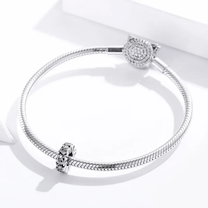 (imagine pentru) Pandora Style Charm Spacer Vii de Argint Vechi - SCC1601 - Vizualizare 3