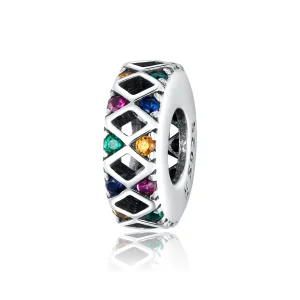 (imagine pentru) Pandora Style Charm Spacer Circul de Argint cu Joc de Sărituri - SCC1659